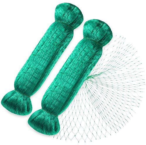 Anpro Filet Anti Oiseaux,2pcs 4 * 10m Vert Jardin Oiseau Filet de pour Plante Filet de Protection,Protéger Les Plantes, Les Fruits, Les Fleurs et Les légumes,Maille de 15 mm