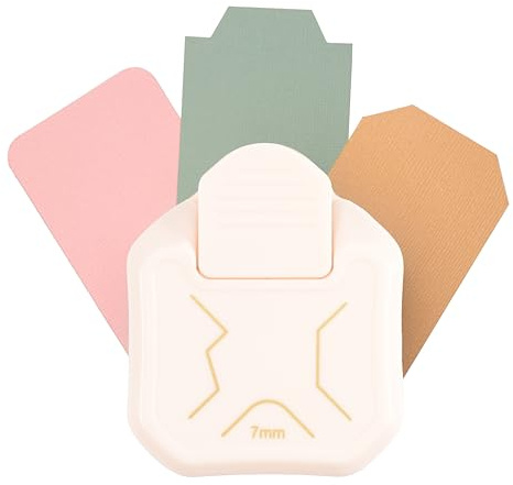 Vaessen Creative Perforadora de Esquinas 3 en 1 para Diario, Cortadora y Troqueladora para Manualidades, Pestañas, Etiquetas, Álbumes de Recortes y AgendasTarjetas, Papel y DIY