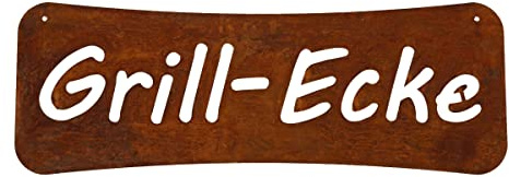 Panneau de jardin rouillé - Plaque de jardin rouillée - Décoration de jardin - Pour barbecue, coin jardin, terrasse, balcon