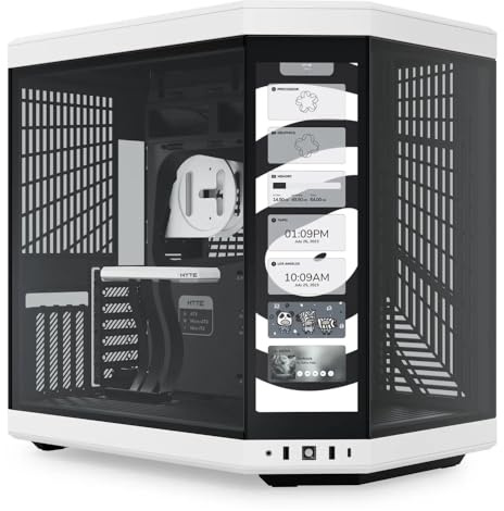 Hyte Y70 Touch Mid Tower Gehäuse Weiß/Schwarz (E-ATX/ATX/M-ATX/M-ITX)