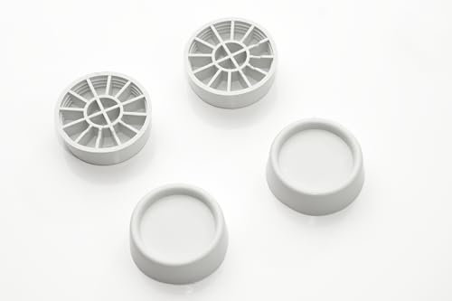 4x Universal Komfort Schwingungsdämpfer, Vibrationsdämpfer, Waschmaschinenunterlage für Waschmaschinen & Trockner