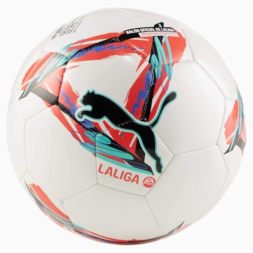 PUMA Unisex ORBITA LALIGA Mini Soccer Ball, PUMA White-Multicolor SS24, Mini