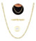 Rajputana Gold Kette Herren 5mm 925 Sterling Silber Kette Herren Goldkette Männer Figaro Halskette Gold Chain for Mens Kette Männer Schmuck 18 Zoll