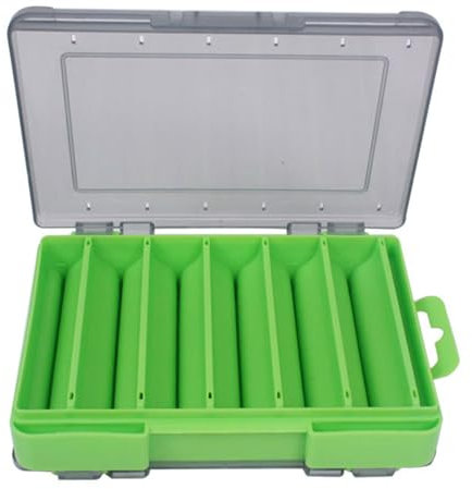 Ukbzxcmws Wasserdichter Doppelseitiger Zubehör Tackle Werkzeugkasten Angelhaken Aufbewahrung Trags Box Transparente Anschlüsse Tackle Koffer
