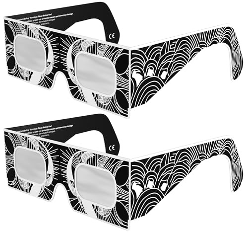 Gravitis Gafas reflectantes para eclipse solar - ISO 12312 - Proveedor reconocido por AAS - Filtros fabricados en Estados Unidos - Eclipse solar total 2026