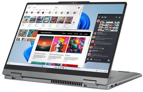 Lenovo 2024 IdeaPad 5 2-in-1 14” WUXGAIPS Touch Laptop 10-Core Intel Core 7 150U UHD Graphics 16GB LPDDR5 512GB NVMe SSD USB-C w/DP WiFi AX BT Webcam HDMI1.4 Backlit KB Fingerprint Windows 10 Pro