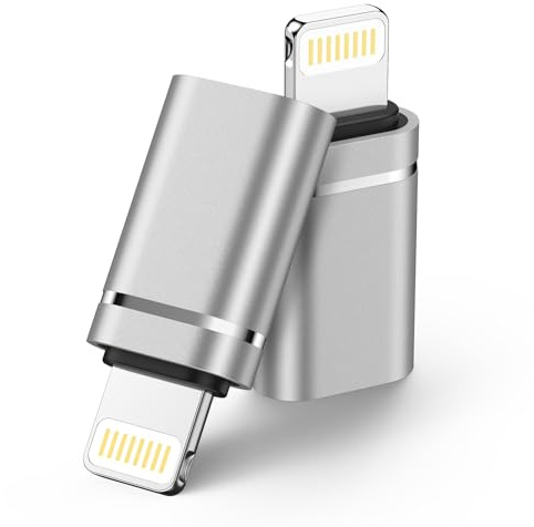 Adaptador USB C a Lightning,2 Piezas Adaptador iPhone a Tipo C Soporta Carga/Transmisión de Datos,Adaptador Lightning a USB C para iPhone14/13/12/11/Pro Max/X/XR/XS/8 Plus,i Pad,No para Audio/OTG