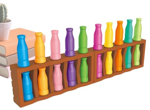 Gioco Di Abbinamento Colori Bottiglia - Allenamento Logico Educativo Per Memoria E Abilità,Gioco Da Tavolo Famiglia Abbina Bottiglie - Per Viaggio Campeggio Festa Cortile Spiaggia