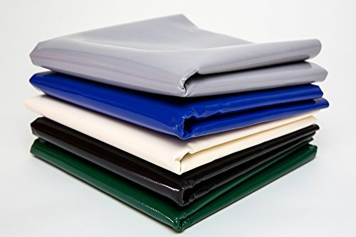 Bâche en PVC pour Camion, Bâche de Protection - 450 g/m² - Largeur : 3 m - Vendue au mètre - sans Oeillets - Bleu RAL5002