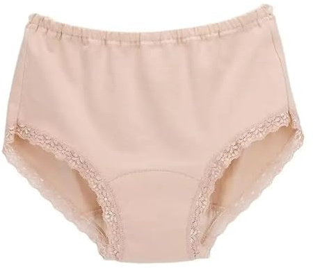 Washable Incontinence Pants for Women Reusable Leakproof Underwear, High Absorbency Ladies Menstrual Leakproof Cotton Knickers Postpartum Protective Briefs (XL)
