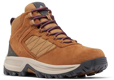 Columbia Womens Transverse Suede Waterproof Hiking Boot, Elk/Moonvista, 9