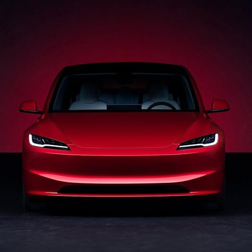 FDAIUN für Tesla Model 3 Highland 2024 TPU Frontscheinwerfer Transparente Auto Folie Auto Schutzfolie Aus Blasenfrei mit Installationszubehör 2Stück