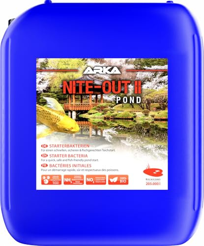 Starter Bacteria Pond 5000 ml - Nite-Out II for Safe Start & Water Change | high-yield cultures, against cloudiness, nitrite, poor water values, after medication & restart, garden pond, koi pond