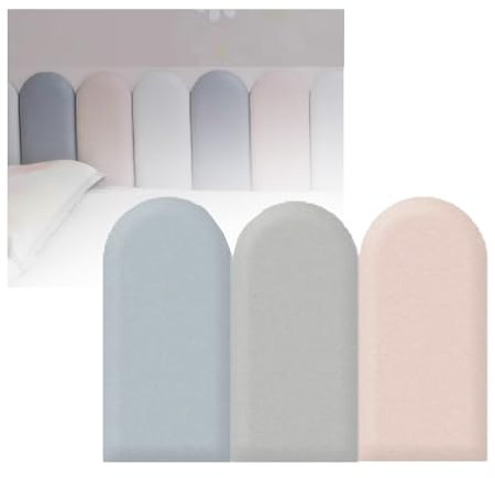 Cuscino Da Parete Autoadesivo, Spessore 3 Cm 25x50 Cm Testiera Staccabile E Incolla, Imbottitura Anti-collisione Da Parete 3 Pezzi/6 Pezzi/9 Pezzi, For Camere Da Letto Camera Dei Bambini Parete TV(50x