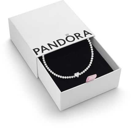 PANDORA Sparkling Heart Tennis Bracelet, Size 20 - With Gift Box