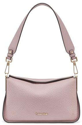 Calvin Klein Fay Shoulder Bag, Pink Thistle, One Size