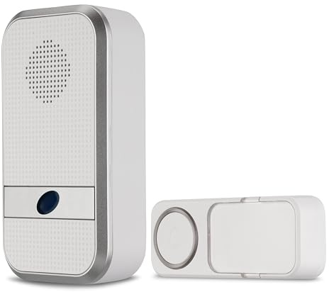 REV Funkklingel - Türgong Set Orchestra drahtlos, 150m, 90dB, Funkgong (3x1,5V) und Klingeltaster, weiss