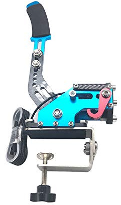 Freno de mano para PC, freno de mano USB de 14 bits universal horizontal de la deriva Rally Racing Palanca de freno de mano de altura ajustable para juegos de carreras G25/27/29