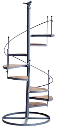 Fenteer 8 Tier Spiral Plant Stand Flower Pots Ladder Shelf Staircase Display Rack
