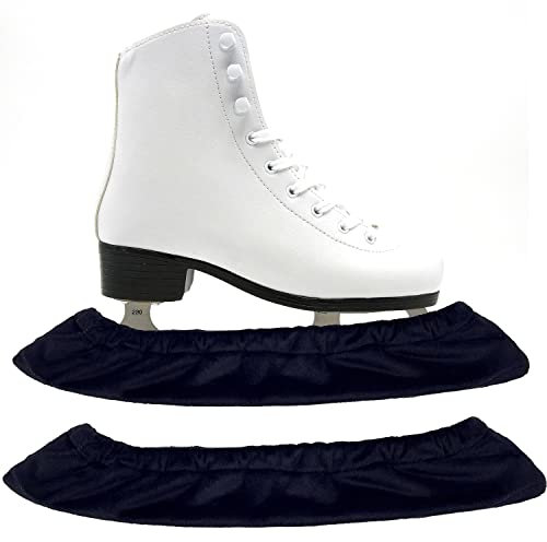 Spacmirrors 1 Paar Schlittschuh-Kufenschoner für Schlittschuhe, Hockeyschlittschuhe, Eiskunstlauf, Einweichabdeckung mit schnittfester Unterseite