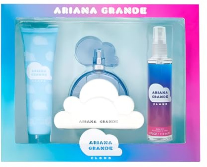 Cloud by Ariana Grande for Women - 3 Pc Gift Set 3.4oz EDP Spray, 3.4oz Body Souffle, 4oz Body Mist