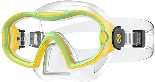 OutdoorMaster Stingray Kids Swim Goggles with Nose Cover, Swim Diving Mask for Kids, Anti-Fog Swimming Goggles for Boys and Girls, Age 5-12
