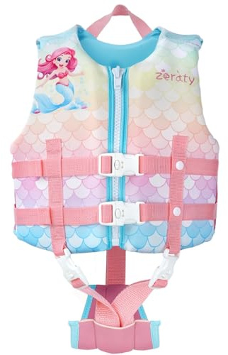 Zeraty Kids Swim Vest Float Jacket for Toddlers with Adjustable Strap for Boys Girls Age 1-9 Years/22-88Lbs