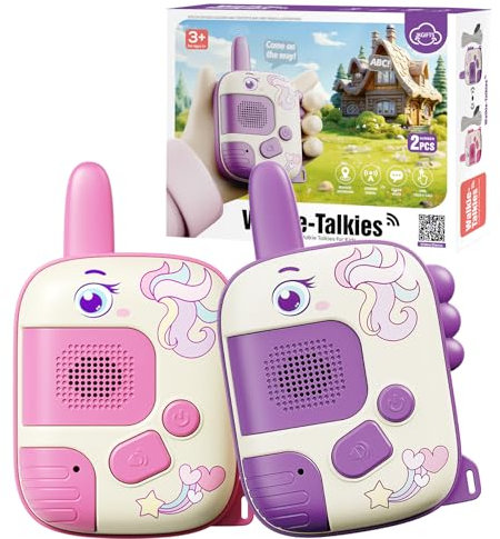 Walkie Talkie - Spielzeug ab 3 4 5 6 7 8 Jahre Mädchen Junge Einhorn Geschenke für Mädchen Junge 3-10 Jahre Outdoor Spiele für Kinder Walki Talki Kinderspielzeug Weihnachten Geschenke Kinder Geschenke