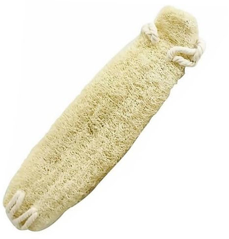 HONITANO Spazzola Da Bagno in Luffa Naturale Per Corpo Schiena Collo e Gambe, Strumento Per La Pulizia Del Corpo Adatto Per Uomo e Donna, Bagno Quotidiano Esfoliante Beige