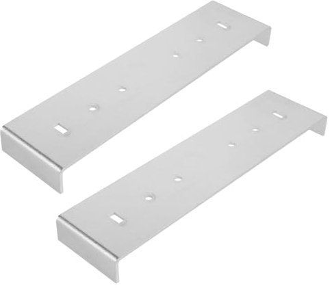 VANZACK 2 Piezas Soporte De Instalación Por Correo Electrónico Montaje Reparar Buzón Soportes Apoyo Reemplazo Metal Plata