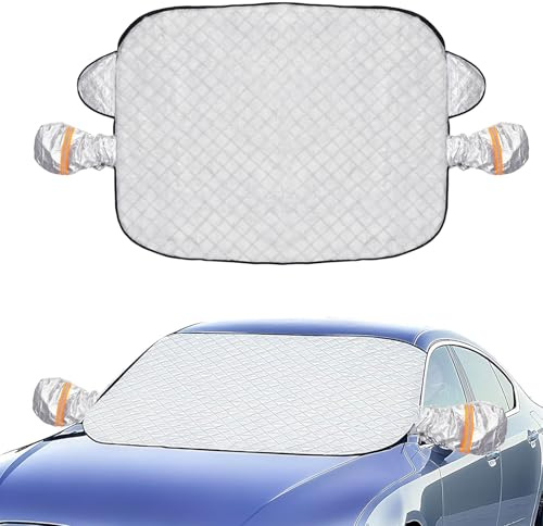 Bigqin Copertura Auto Magnetica 150x110 cm Protezione Neve Sole 4 Stagioni