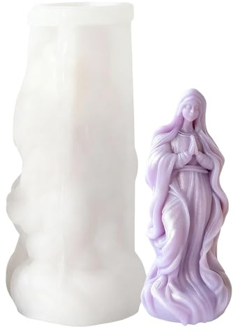 Moldes De Velas De Silicona - Diseño 3D Fácil Liberación, Forma De Moldeo Flexible, Juego De Moldes, Material Antiadherente Con Suave | Para Resina Yeso Jabón Arcilla