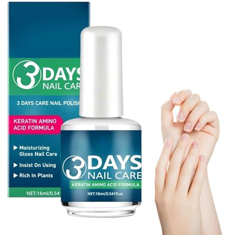 2026 New 3 Days Nail Care Oil with Keratin Oil - Fast Strengthening & Hydrating for Dry, Weak & Fragile Nails (1 pc)