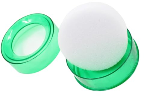 Alipis Humedecedor de Dedos para Contar Dinero con Esponja Integrada, Color Verde Transparente, 1 Unidad, Accesorio para Oficina y Finanzas, Dispositivo para Mojar Dedos y Mejorar Agarre