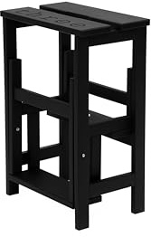 Karn Happy Numbers –Sgabello Scala in Faggio Massello con Gradini Girevoli Numerati e Sistema di Sicurezza – Ideale per Libreria, Cucina, Scaffali e Uso Domestico – Made in Italy