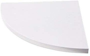 Homoyoyo Schwebendes Eckregal Zur Wandmontage Rustikale Eckregale Wandregal Eckduschregale Wand-eckregal Hängende Eckregale Eckhaengeschrank Kueche Eckwinkel Bambus Abschneiden Weiß