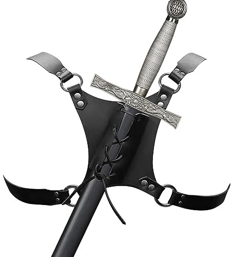 Fenytay Porta Espadas para Espalda,Funda Trasera Ajustable - Espadas Peso Ligero para la Espalda para Cosplay, Navidad, Accesorios Escenario y Juegos rol para niños