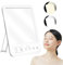 Sporgo Tageslichtlampe Tageslicht 10000 Lux: UV-frei Lichttherapielampe mit Memory Funktion, 6 Timer, LED Sonnenlicht Lampe Einstellbaren Lichtfarben Helligkeit, Vollspektrumlampe mit Touch Steuerung