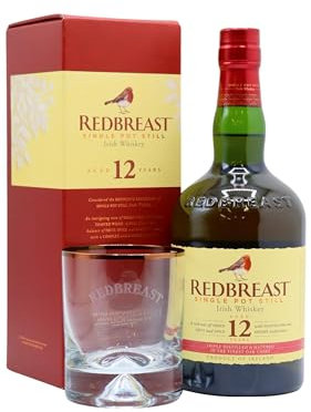 Redbreast - Single Pot Still Irish - 12 Year Old Whiskey 70cl 40% ABV (Includes Branded Glass)