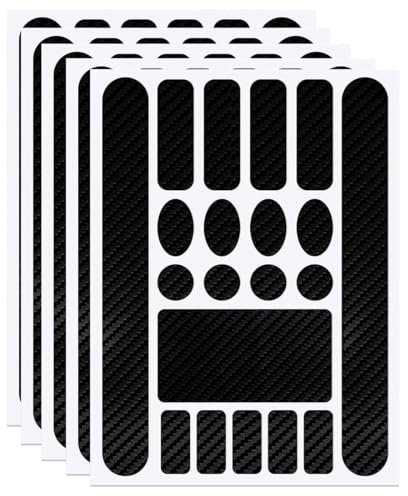 IKOPFLN 5 Stück Fahrrad Rahmenschutz Carbon Aufkleber, Fahrrad aufkleber, Fahrrad Kettenstreben Aufkleber Schutzfolie Rahmenschutz, Rahmen Schutz Lackschutzfolie, carbon frame protector (Schwarz)