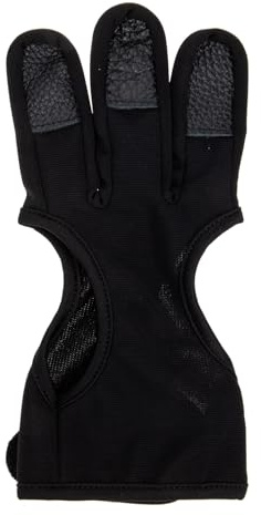 JECOMPRIS Guanto da Tiro L'arco Regolabile Portatile in Materiale Resistente All'usura per Protezione Dita, Attrezzatura Professionale per Caccia e Tiro L'arco