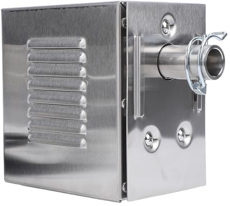 Yosoo Health Gear Motor de Asador Giratorio de Alta Resistencia, Motor Eléctrico de Acero Inoxidable de 45 W, Repuesto Universal para Asadores de Cerdo, Cabra y Pollo, Barbacoas A (Enchufe de la UE)