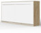 SMARTBett Schrankbett Standard Eiche Sonoma/Weiss 90 Horizontal