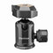 Mantona Basic TBH 2. VI Kugelkopf – 360 Grad Panorama Kugelkopf mit Schnellwechselplatte, Traglast 8 kg, Gewicht nur 330 g, Aluminium, für Fotostative, DSLR und DSLM Kamera