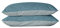 BLUE MOON Mako Satin Wendebettwäsche Satin Kissenbezug einfärbig Uni, Kopfkissenbezug, Pillow case, Pillow case 80x80 Made in EU! (Satin Kissenbezug 2er-Pack Aqua, 80 x 80 cm)