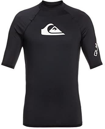 Quiksilver All Time - Kurzärmliger Rashguard mit UPF 50 für Jungen 8-16 Blau