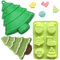 SUNSK Weihnachten Silikonform Backform Weihnachtsbaum Kuchenform Silikon Kuchenbackform Schokoladenformen Mousse Fondant Soap Motivbackformen Weihnachten Form 2 Stück