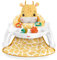 Fisher-Price Siège de jeu avec plateau, Appui-tête en peluche en forme de girafe, Transat avec jouet qui cliquette et anneau de dentition sans BPA, Jouet d'Éveil, Dès 1 an, HPJ16