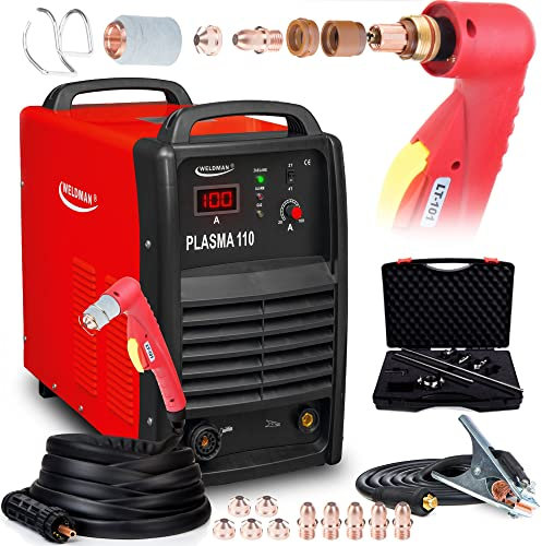 ALLWELD WELDMAN PLASMA 110 Plasmaschneider 400V 20-100A Cutting bis 32mm Schneidleistung, Set zum Auswählen:PremiumPlus