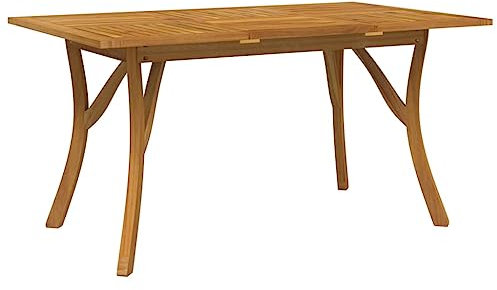 vidaXL Gartentisch Terrassentisch Esstisch Tisch Balkontisch Holztisch Gartenmöbel Garten Terrasse Balkon 150x90x75cm Massivholz Akazie
